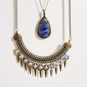 ARTISAN CRAFTED AFGHANI LAPIS STONE NECKLACE